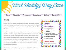 Tablet Screenshot of bestbuddysdaycare.com